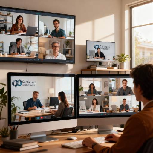 Distributed remote teams collaborating across the globe